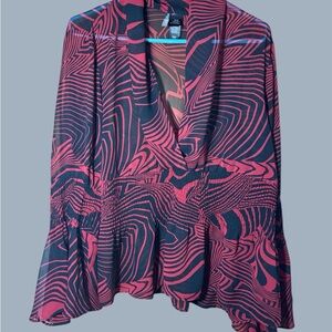 Bisou Bisou sheer blouse